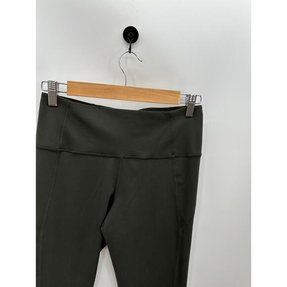 Under Armour Forest Green Fitted High Rise Ankle Leggings Womens Size Small - Picture 4 of 7